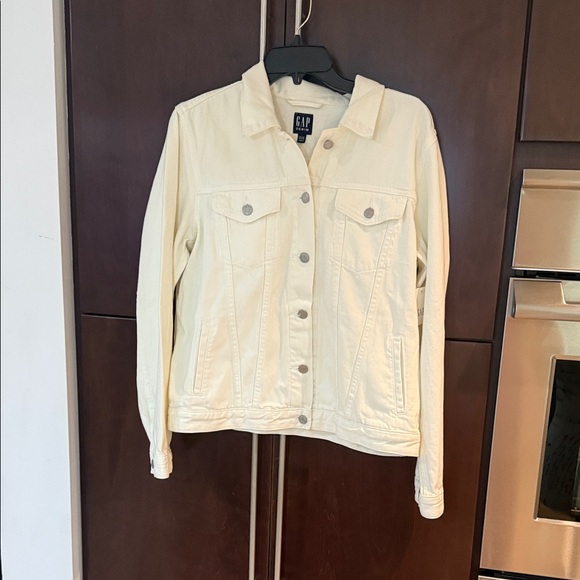 NWT GAP Off white Icon Women's Denim Jacket - Picture 1 of 12